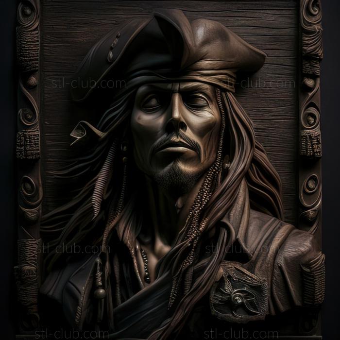 st Captain Jack Sparrow played by Johnny Depp